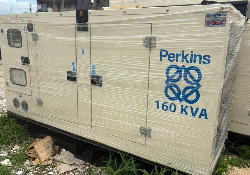 A containerised Perkins 160 kVA standby generator supplied by LAMM Investment.