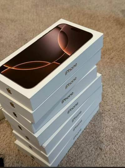 iPhone 16 Pro, sealed — phone held by LAMM Investment Company.