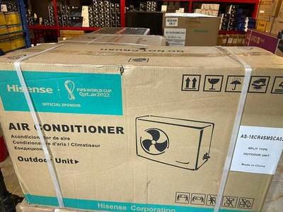 Hisense 18,000 BTU outdoor — air conditioner held by LAMM Investment Company.