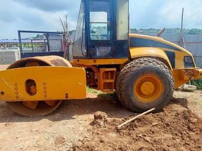 Single-drum road roller — dozer / roller held by LAMM Investment Company.